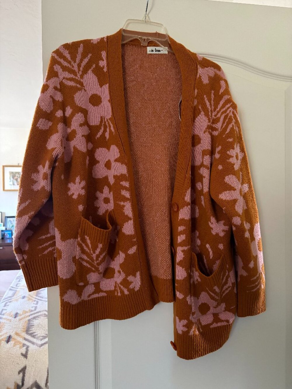 Flower Cardigan Sweater